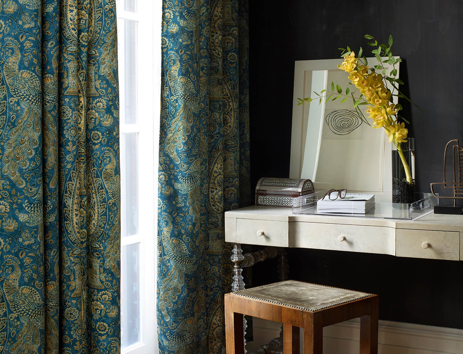 Curtains_Peacock